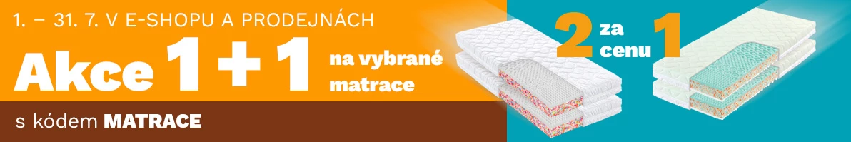 Matrace 1+1 zdarma 1-31-7-2026