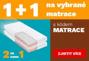 Matrace 1+1 zdarma 1-31-7-2026