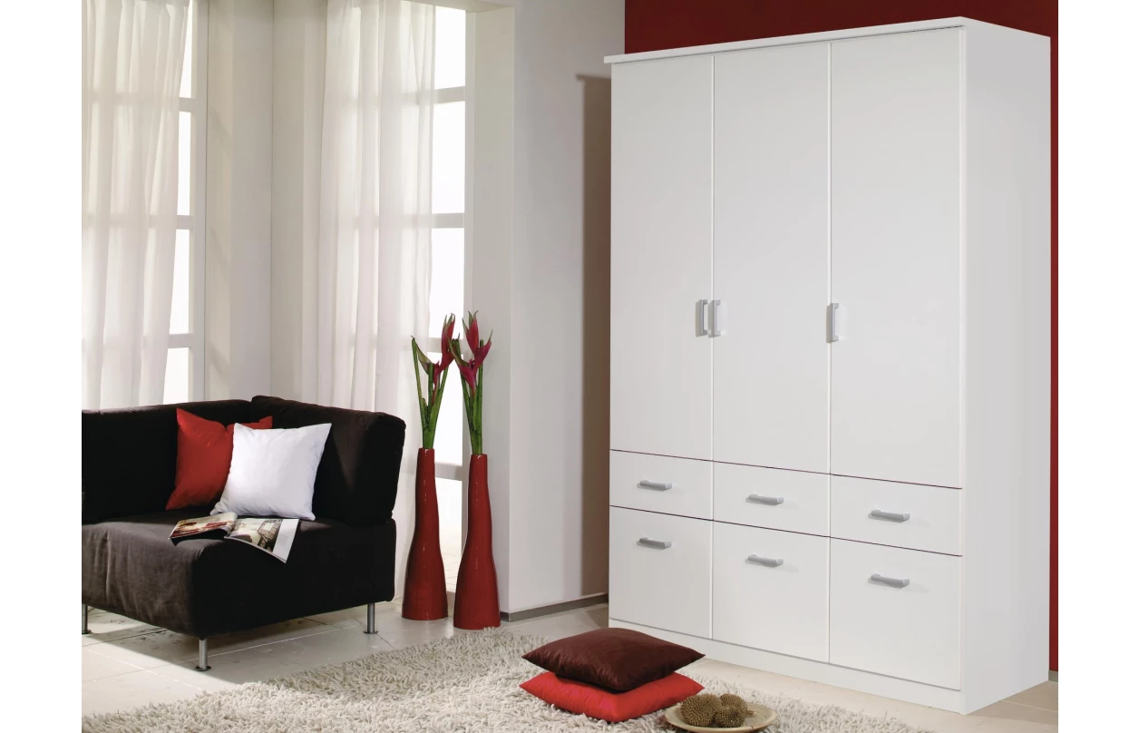 Šatní skříň Bremen, 91 cm, dub sonoma/bílá 7