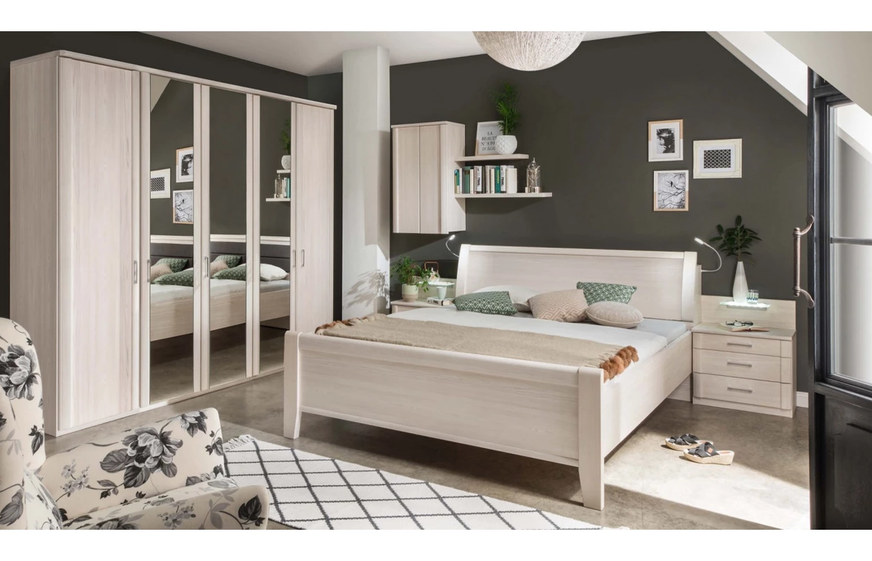 Skříňové přemostění k posteli Luxor, polární modřín 31