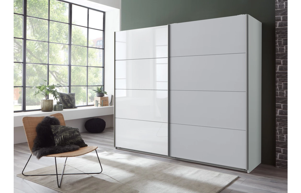 Skříňka s 5 zásuvkami Easy Plus, 49 cm, prkenný dub/šedé sklo 9