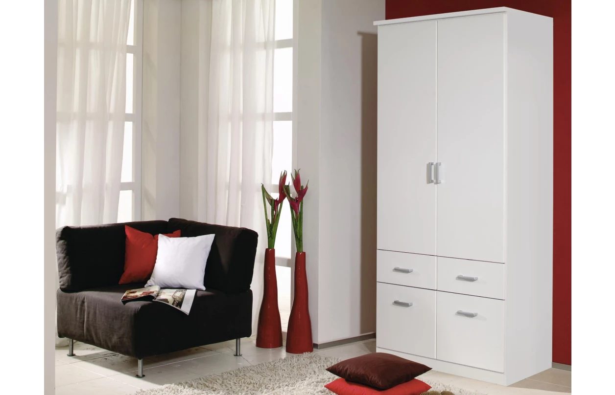 Rohová šatní skříň Bremen, dub artisan/tmavě šedá 6