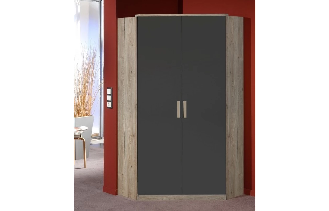 Nástěnná police Cariba, 78 cm, dub san remo 23