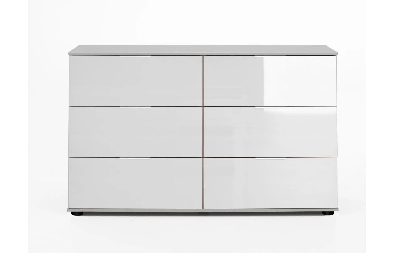 Šatní skříň New York D, 225 cm, bílá/bílý lesk 21