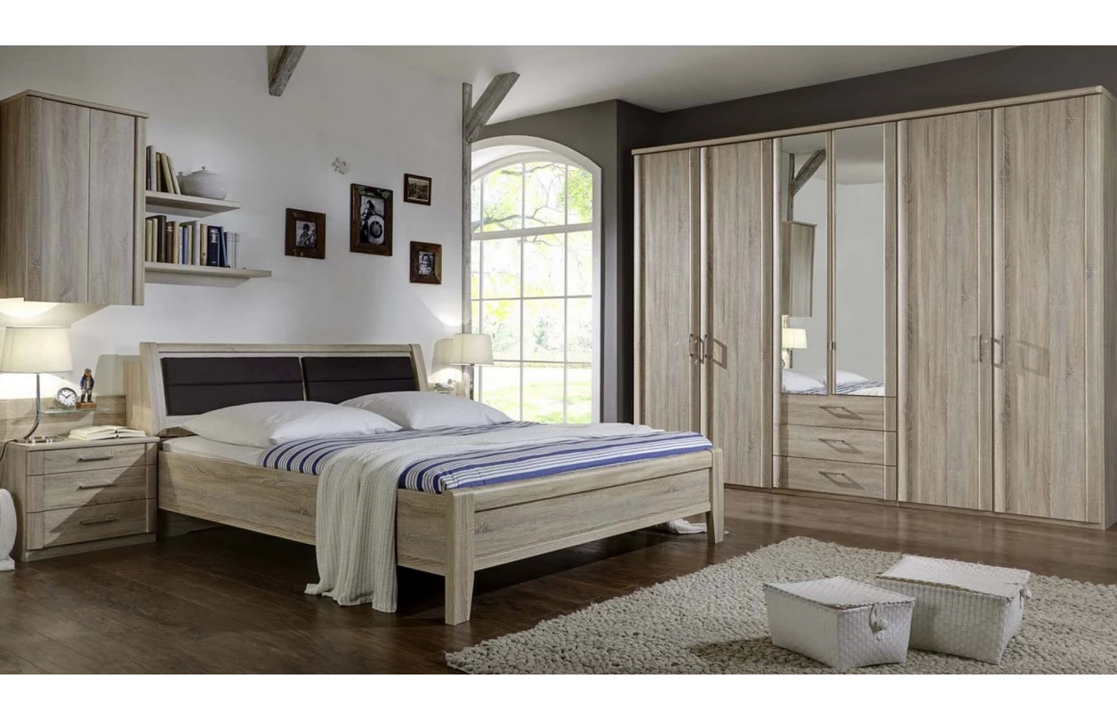 Komoda se zásuvkami Luxor 125 cm, polární modřín 22