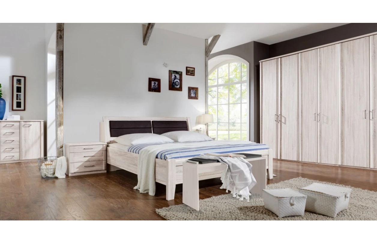 Komoda se zásuvkami Luxor 125 cm, polární modřín 23