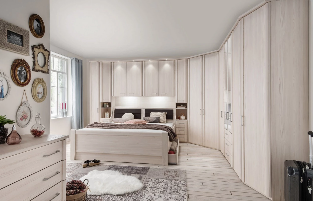 Sada 2 ks úložná zásuvka pod postel Luxor, polární modřín 38