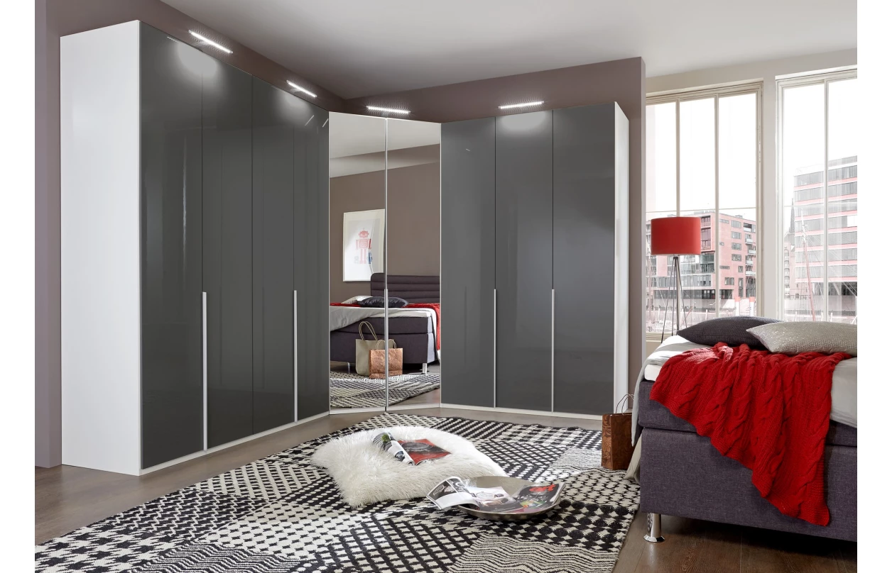 Skříňka s 5 zásuvkami Easy Plus, 49 cm, dub sonoma/zrcadlo 18