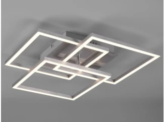 Stropní/nástěnné LED osvětlení Mobile, matný nikl, hranaté