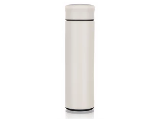 Chytrá termoska Rewo 420 ml, béžová s teploměrem