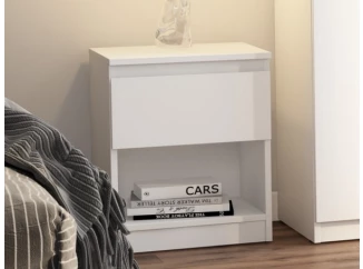 Skříňka/noční stolek Carlos 40 cm, bílý