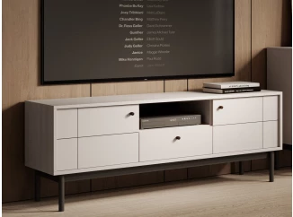TV skříňka Japandi, 154 cm, béžová kašmír