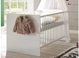 Baby postýlka pro děti Paula 70x140 cm, bílá