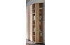 Vysoký regál s dveřmi Lucky, pískově béžová/olejovaný dub