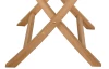 Kulatý zahradní stůl Dumai, 90 cm, teak