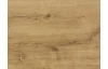 Šatní skříň se zrcadlem Click, 91 cm, bílá/prkenný dub