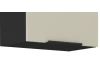 Horní výklopná kuchyňská skříňka Arona, 50 cm, kašmírová/černá