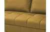 Rohová sedací souprava Paris, hořčicová žlutá látka, levý roh