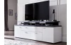 Široká TV skříňka Mood, 180 cm, bílá/šedý kámen