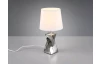 Stolní lampa Abeba, lesklá stříbrná