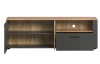 Televizní skříňka Esteban 150 cm, antracit/dub evoke