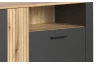 Televizní skříňka Esteban 150 cm, antracit/dub evoke
