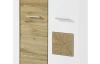 Předsíňová šatní skříň Materio, dub/bílá