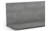 Nástěnná police Carlos, šedý beton, 120 cm