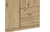 Šatní skříň Case, 91 cm, dub artisan