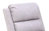 Polohovatelné relaxační TV křeslo Funny, světle šedá látka