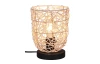 Stolní lampa Lovis, ratan