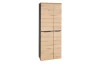 Univerzální skříň s policemi Memphis, 75 cm, dub artisan/grafit