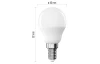 LED žárovka (3 ks) Classic Mini Globe, E14, 4,2 W, 470 lm