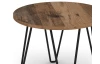 Kulatý konferenční/odkládací stolek Prado 50 cm, vintage optika dřeva