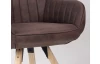 Jídelní židle Chrissy, nugátově hnědá vintage látka