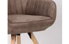 Jídelní židle Chrissy, světle hnědá vintage látka