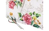 Zahradní polstr Rosie 50x118 cm, růže, bílý