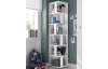 Rohový regál s přihrádkami Corner Shelf, bílý