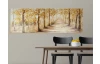 Ručně malovaný obraz Stromová alej 120x40 cm, 3D struktura