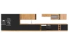 Přední plocha na vestavnou kuchyňskou myčku Modena, 45 cm, dub artisan