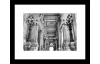 Rámovaný obraz Architektura 30x24 cm, černobílý