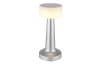 Nabíjecí stolní LED lampa Angelika, nikl/bílá