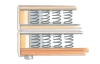 Postel boxspring Aston 140x200 cm, antracitově šedá látka