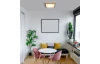 Stropní LED osvětlení Doro 30x30 cm, dřevěný vzhled