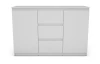 Komoda se 3 zásuvkami Carlos, bílá, 120 cm