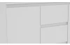 Komoda se 3 zásuvkami Carlos, bílá, 120 cm
