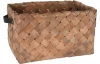 Úložný košík borovicové dřevo, 39x19  cm