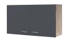 Horní kuchyňská skříňka Tiago H100, dub san remo/šedá, šířka 100 cm